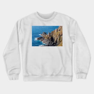 The Crowns Engine Houses, Botallack Mine, Cornwall Crewneck Sweatshirt